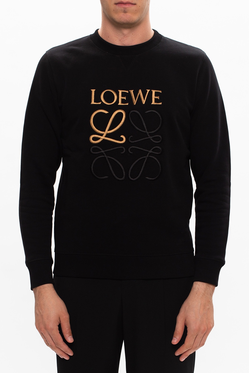 LOEWE ブラック スウェット S レギュラーフィット スウェットシャツ（コットン） ブラック - LOEWE